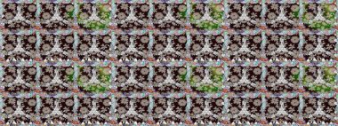 Tarafsız renklerde çiçekler. Çiçek süsü ile kusursuz desen. Raster illüstrasyonu.