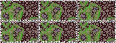 Renkli Bahar Temalı Kusursuz Arkaplan. Çiçek deseni. Düz Çiçek Elementleri Tasarımı. Raster pürüzsüz Güzel kumaş deseni.