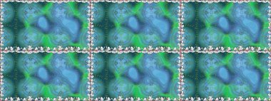 El çizimi dikişsiz sonbahar çiçekleri deseni. Mavi renkli çiçekler. Renkli, mavi, pürüzsüz desen. Tekstil ve kapak tasarımı için mükemmel. Doodle tarzı.