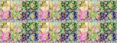 Tekrarlayan elementlerle kusursuz soyut arkaplan. Klasik raster şablonu. Tarafsız ve altın desenli.