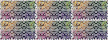 Renkli Yaz Temalı Kusursuz Arkaplan. Düz Çiçek Elementleri Tasarımı. Çiçekli kusursuz retro desen. Renkli çiçekler.