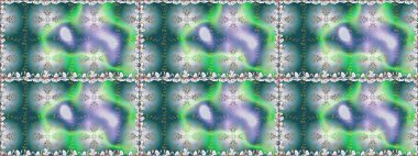 Sevimli çiçek raster deseni. Düz Çiçek Elementleri Tasarımı. Mavi renkli çiçekler. Renkli Bahar Teması Kusursuz Arkaplan.