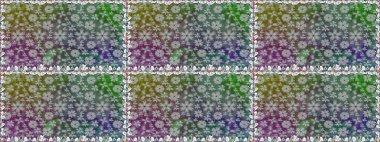 Süslü, dikişsiz, soyut çiçeklerle süslenmiş. Şekillendirilmiş çiçeklerle kusursuz desen. Çiçek deseni duvar kağıdı, şablon dolguları ve web sayfası arkaplanı için kullanılabilir.