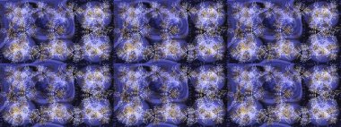 Kar taneleri deseni. Raster illüstrasyonu. Kar taneleri arka planda. Arkaplanda soyut kar taneleri olan düz tasarım. Kar tanesi süslemeli desen.