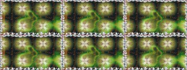 Sevimli, pürüzsüz desenli, küçük çiçekli, klasik tarzda. Kumaş, duvar kağıdı ve kağıt üzerine baskı yapmak için gelişen arka plan. Moda arka planında parlak buketler. Raster illüstrasyonu.