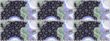 Raster illüstrasyonu. Gri renkli gri papatya deseni. Gri renklerde.