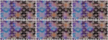 Gri renkli şirin çiçek deseni. Renkli Bahar Temalı Kusursuz Arkaplan. Raster Modaya uygun kumaş deseni. Düz Çiçek Elementleri Tasarımı.