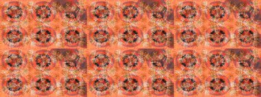 Renkli elementlerle Raster ilginç desen