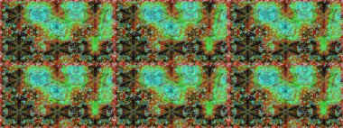 Yeşil renklerde, altın elementlerle kusursuz desen. Klasik klasik klasik arka plan. Geleneksel oryantasyon süsü. Klasik raster altın pürüzsüz desen.