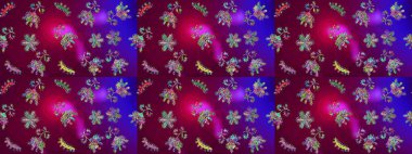 Dekorasyon kış kar simgeler. Raster Noel renkli arka plan ile düşen kar tanesi. Kar taneleri Raster illüstrasyon.