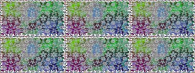 Vadinin gri renkli çiçekleri. Çiçeksiz desenlerin çizimi.