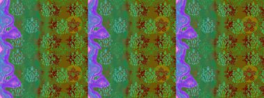 Bahar çiçekleriyle güzel bir çiçek deseni çizmişsin. Güzel kumaş deseni. Raster illüstrasyonu.