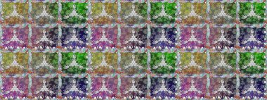 Güzel çiçek desenli küçük çiçek. Çiçekler, suluboya ile sorunsuz çiçek desenli. Raster desen.