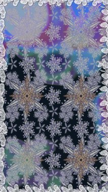 Küçük çiçekteki sevimli çiçek deseni. Raster illüstrasyonu. Gri renkli çiçekler.