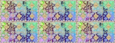 Barok tarzında altın çiçekli süs. Damask arkaplanı. Altın çiçekli, pürüzsüz desen. Tarafsız renklerdeki altın element.