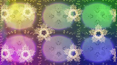 Desen snowflakes.raster Noel soyut renkli arka plan ile düşen kar tanesi. Raster illüstrasyon.