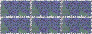 Raster illüstrasyonu. Kumaş, Tekstil, Baskı ve Davetiye için arka plan. Doğadaki güzellik. Suluboya Biçimli Uçan Kelebeklerle kusursuz desen.