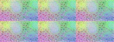 Raster illüstrasyonu. Kumaş, tekstil, baskı ve davetiye için arka plan. Tarafsız ve mavi renkte güzel renkli kelebekler. Kusursuz desen.