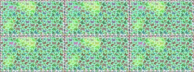 Raster. Kelebekli Raster. Mavi ve yeşil renkli bir resim. Kıyafetler, erkekler, kızlar ve duvar kağıtları için soyut, pürüzsüz desen.