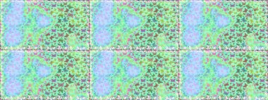 Bahar ve yaz tasarımı için renkli bir arkaplan. Raster renkli sonsuz doku. Elle çizilmiş illüstrasyon. Kelebeklerle kusursuz desen.