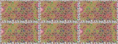 Raster illüstrasyonu. Yüzey dokuları, duvar kağıtları, web sayfası geçmişi, tekstil için mükemmel. Renkli sevimli kelebek. Bej ve nötr renklerde resimler. Kusursuz desen arkaplanı.