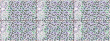 Raster illüstrasyonu. Tasarım için Raster Kelebekleri. Farklı renkte kelebeklerden kusursuz. Gri ve nötr arkaplan üzerine dekorasyon. Fantezi renkli resimler koleksiyonu.