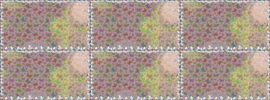 Kumaş, kağıt, ambalaj kâğıdı ve duvar kağıdı tasarımı için hoş bir arka plan. Tarafsız ve bej arka planda kelebek deseni var. Raster illüstrasyonu.