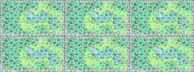 Soyut, pürüzsüz bir arkaplan. Duvar kağıtları, web sayfası geçmişi, yüzey dokuları, tekstil için mükemmel. Raster Kelebekleri deseni. Tropikal kelebeklerle mavi ve yeşil renkli resimler.