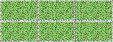 Yeşil ve kahverengi arka planda renkli bir kelebek. Davetiye, kart ve parmak izi için basit şirin bir model. Renkli güzel halk kelebeklerle kusursuz desen.