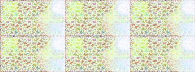 Çocuk kelebeklerin pürüzsüz deseni. Tarafsız ve bej arka planda güzel renkli kelebekler. Raster Moda Kelebekleri Çocuk Duvar Kağıdı.