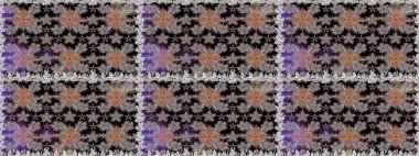 Motley illüstrasyonu. Küçük çiçekte güzel bir desen. Moda baskıları için zarif bir şablon. Çiçekli bahar çiçekleri. Küçük renkli çiçekler..