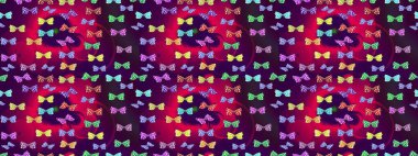 Davetiye, kart ve parmak izi için basit şirin bir model. Mor arka planda renkli bir kelebek. Kelebeklerle dolu renkli bir halk eskizi çizimi..