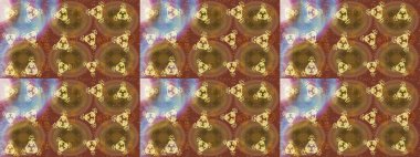 Şirin çiçek elementleri. Kahverengi, nötr ve sarı renkte çiçekler. Raster illüstrasyonu. Çizim.