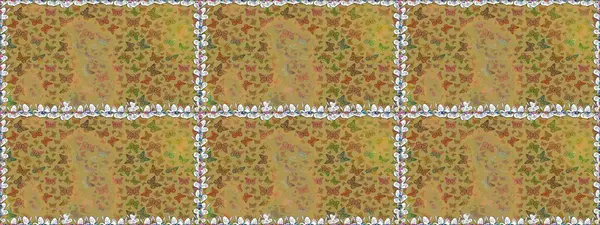 Raster illüstrasyonu. Farklı yönlere uçan renkli kelebek koleksiyonu. Kızlar, erkekler, elbiseler, duvar kağıtları için soyut, pürüzsüz desen.