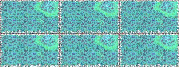 Çizim, karalama, karalama. Tekrarlanan kelebekler. Raster illüstrasyonu. Elle çizilmiş sevimli, kızsı, pürüzsüz bir şekil. Sonsuz.