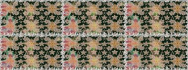 Raster illüstrasyonunda kusursuz çiçek deseni. Gri renkli çiçekler.