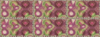 Raster Hip kumaş deseni. Kusursuz Vintage Çiçek Deseni.