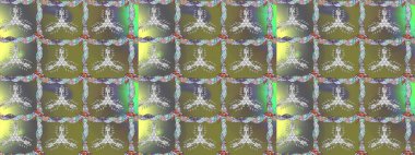 El yapımı çiçek ve bitki koleksiyonu. Robot resim stilinde nötr, gri ve yeşil renkler. Şirin karalamalı çiçek desenli çizim. Raster illüstrasyonu. Raster illüstrasyonu.