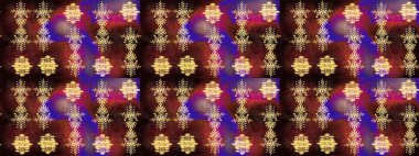 Kar taneleri deseni. Soyut kar taneleri arkaplanda izole edilmiş düz dizayn. Kar tanesi rengarenk desen. Raster illüstrasyonu. Raster kar taneleri arkaplanı.