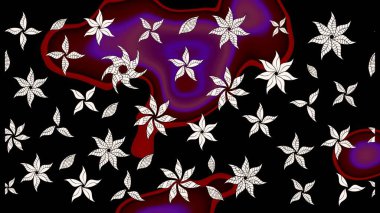 Klasik çiçek desenli. Paketleme, tekstil, duvar kâğıdı için çiçek eskizi. Yumuşak fayans. Raster 'ın taze dokusu. Yumuşak pamuk tasarımı.