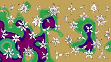 Güzel çiçek deseni. Sarı renkli çiçekler. Renkli Bahar Teması eskiz kalıbı. Düz Çiçek Elementleri Tasarımı.