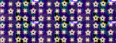 Düz kar karalama ikonları, kar taneleri silueti mavi ve menekşe rengi Noel afişi, kartlar. Güzel soyut kar taneleri raster tasarımı. Yeni yıl kar tanesi.