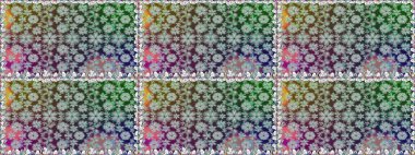 Flowers pattern. Colour Spring Theme seamless pattern Background. Flat Flower Elements Design. Seamless Chichi fabric pattern. Raster illustration.