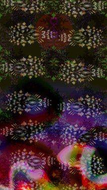 Sevimli çiçek raster deseni. Gri renkli çiçekler. Sketch Colour Spring Theme eskiz kalıbı. Düz Çiçek Elementleri Tasarımı.