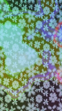 Düz Çiçek Elementleri Tasarımı. Yeşil renkli çiçekler. Raster Illustrasyon 'daki Çiçek Deseni' nin son moda çizimi. Renkli Yaz Teması çizim şablonu.