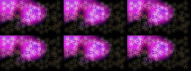 Kar tanesi renkli desen. Snowflakes desen. Raster kar taneleri arka plan. Renk arka plan üzerinde izole soyut kar taneleri ile düz tasarım. Raster illüstrasyon.