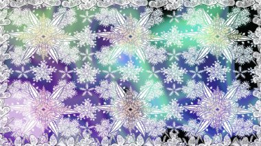 Asya tekstil tarzında. Raster illüstrasyonu. Kusursuz çiçek deseni. Tarafsız renklerde çiçekler. Raster illüstrasyonu.