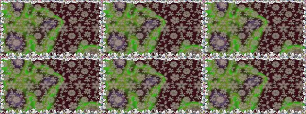 Kahverengi renkli çiçekler. Raster illüstrasyonu. Kusursuz çiçek deseni duvar kağıdı için kullanılabilir.