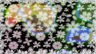 Raster deseni. Ağaç dallı bahar çiçekleri, çiçek siluetiyle nötr renkler.