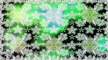 Raster çiçek izi. Çiçek yeşili, pürüzsüz desen. Klasik taslak çizimi.